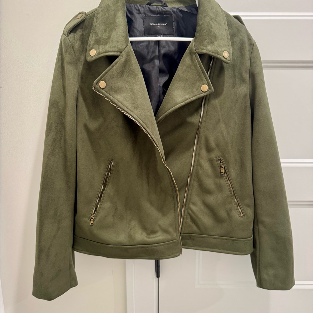 Banana Republic Olive Bomber Jacket